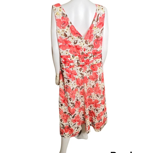 Sleeveless floral ladies dress size 20W Robbie Bee - Picture 3 of 5